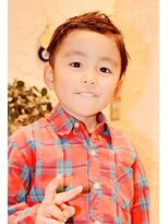 ランプヘアー(LAMP HAIR)&nbsp;キッズカット黒髪暗髪ナチュラル2ブロショートレイヤー可愛い