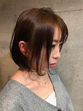 ヘアーアンドメイク ファット(Hair&Make PHAT) レイヤーカットナチュラルミニボブ20代30代