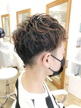 ヘッズ 本八幡店(HEADS) かき上げヘア ニュアンスマッシュ サイドパート 韓国マッシュ