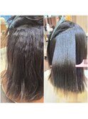 美髪縮毛矯正　シルクストレート