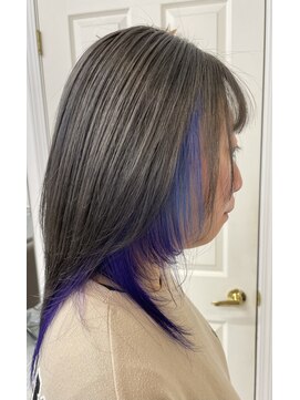 サロンドノア(Salon de NoA) インナーカラー×ブルーパープル