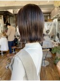 外はねボブ簡単スタイリング大人かわいいミニボブくせ毛カバー