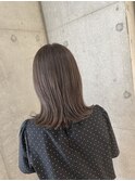 切りっぱなしロブ　ネイビーベージュ　おおたかの森