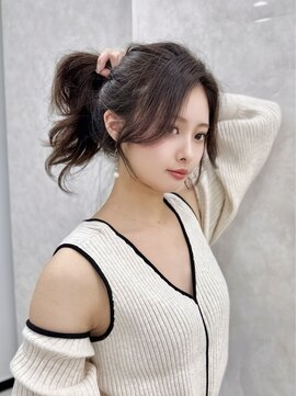 マウル 栄(MAEUL) かきあげ前髪 レイヤーカット韓国ヘア