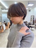 大人可愛いマッシュショート。