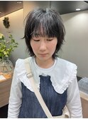 【ハクラ】黒髪ウルフ マレットヘア ミディアムウルフ レイヤー