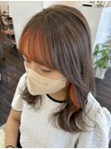 前髪インナーカラー