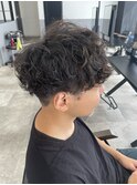 カール感〇メンズパーマ