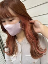 《kana》*インナーカラー*アプリコットオレンジ*