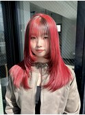 レッド ブラウン セクションデザインカラーケアブリーチ
