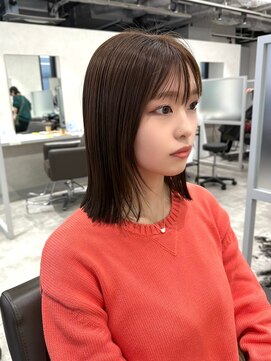 キートス(Kiitos) ヘイリーボブベージュぷつっと大人ボブ20代30歳