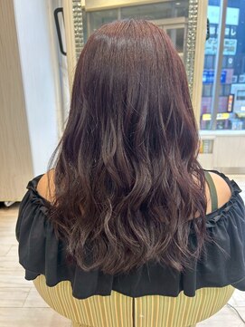 ビス ヘア アンド ビューティー 西新井店(Vis Hair&Beauty) 小顔レイヤーロブヘアウルフカットブリーチなしココアブラウン