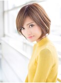 透明感カラー×大人エアリーショート