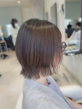 アメイジングヘアー 美沢店(AMAZING HAIR) ダークベージュショート×ミニボブ◎30代40代上品小顔ヘア