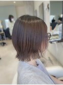 ダークベージュショート×ミニボブ◎30代40代上品小顔ヘア
