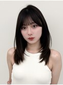 くびれレイヤー/顔まわりカット/レイヤーカット/小顔ヘア