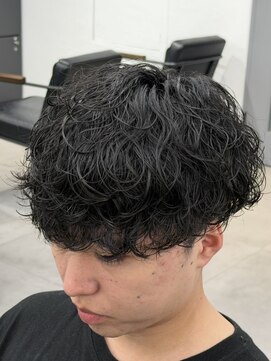 オーバルバイアピッシュ(OVARL by apish) 波巻きパーマ/メンズパーマメンズカット/波巻きスパイラル