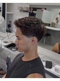 テーパーフェードスパイキーショート