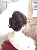シンプルヘアアレンジ