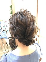 ロカット サロン(Roquat Salon)&nbsp;ロングゆるふわアップアレンジ【ヘアアレンジ　立川/立川南口】
