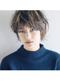 小顔ショート×グレージュ〔Belle吉祥寺〕