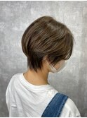 ハンサムショート/ショートボブ/ベージュ/カット+カラー/北浦和