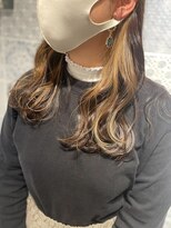 ロンドルーチェ 心斎橋(Lond luce)&nbsp;ダークアッシュ/ミディアムレイヤーカット［髪質改善/縮毛矯正］