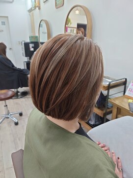 アーシェ 横浜店(A'SHE) ボブ　ハイトーン　ブリーチ