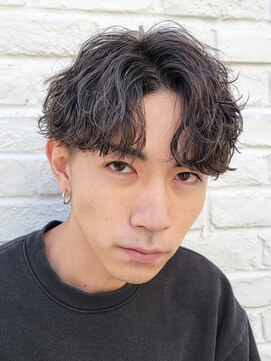 フィフス 原宿(fifth) 韓国ツーブロックマッシュ波巻きスパイラルパーマアップバング