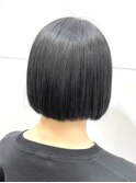 【札幌 MUA 馬場】切りっぱなしボブ×縮毛矯正