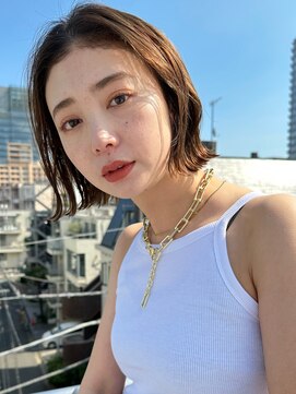 サンドシーン(sand scene) 20代30代40代丸みショートボブマッシュ前下がりレイヤー