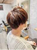 束感波巻きハイライトマッシュパーマウルフアッシュオリーブ所沢