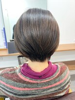 ランプ(Lamp)&nbsp;【白髪染め可】ボブショート ビフォアー＆アフター/白髪ぼかし