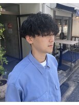 オムファミーユラグ(homme, famille raugh) スパイラルパーマ