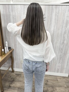 ラッズプラスエイチ(Lads+h) バレイヤージュ　エアータッチ　グレージュ