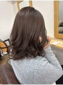クリームブラウン×ミディアムレイヤー