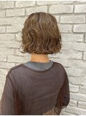 パーマボブ/ベージュ/20代30代40代50代60代