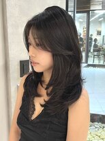 シティ(CITY) ミディアム レイヤースタイル かきあげヘア