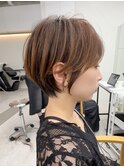 ショートボブ/暗めカラー/髪質改善/デザインカラー