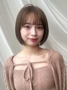 バイオレット 表参道店(Violet) ボブレイヤーストレートぱっつんボブココアブラウンIB-40