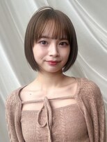 バイオレット 表参道店(Violet) ボブレイヤーストレートぱっつんボブココアブラウンIB-40