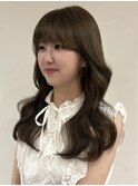オリーブベージュ＊くびれ巻き＊透明感
