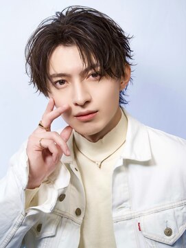 ゴールド 大阪 梅田店(GOALD) フェザーショートフェザーパーマニュアンスパーマセンターパート