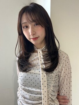 アンニュ(annuy) 透明感カラー アッシュ 艶髪 韓国ヘア ワンホンレイヤー 20代