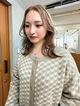 リアン(Lien) ハイブリーチ/ミルクティベージュ/レイヤーカット