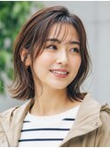 梅雨でもまとまる大人ナチュラルボブ