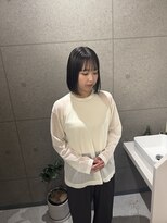 ウニュ(unu.) ミニボブ、髪質改善、ブリーチなしカラー