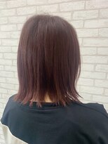 ソマル(so.maru)&nbsp;前下がり結べるボブ×ピンクブラウン