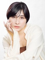 モールヘア 西中島店(MOOL hair)&nbsp;大人ショート×白髪染め×アッシュブラック×艶感ショート