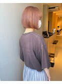 ピンクベージュボブ